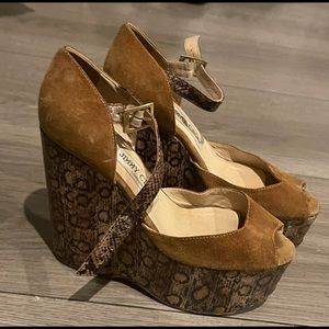 Jimmy Choo open-toe wedges
